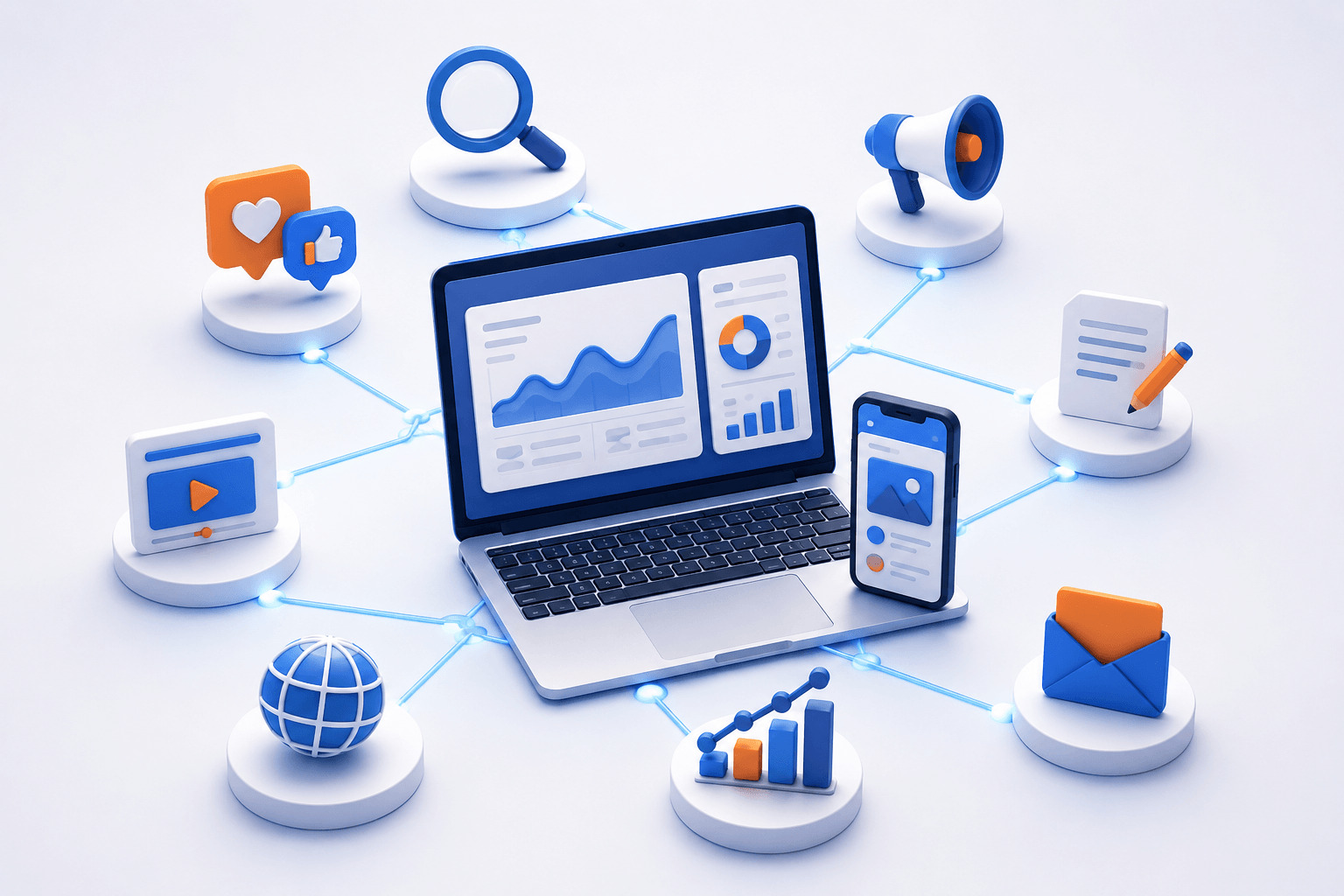 Digital marketing career tools and analytics for online marketing