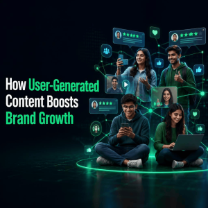 Students sharing reviews and videos online, showing how user-generated content boosts brand growth
